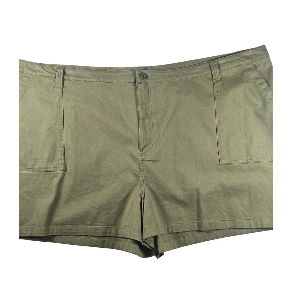 Abound 28 Utility Shorts Women‎ Olive Green Excellent